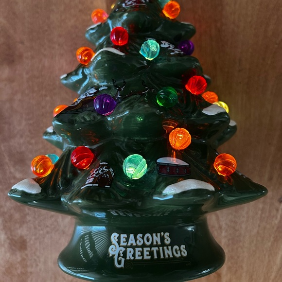 Disney Mini Ceramic Light Up Christmas Tree